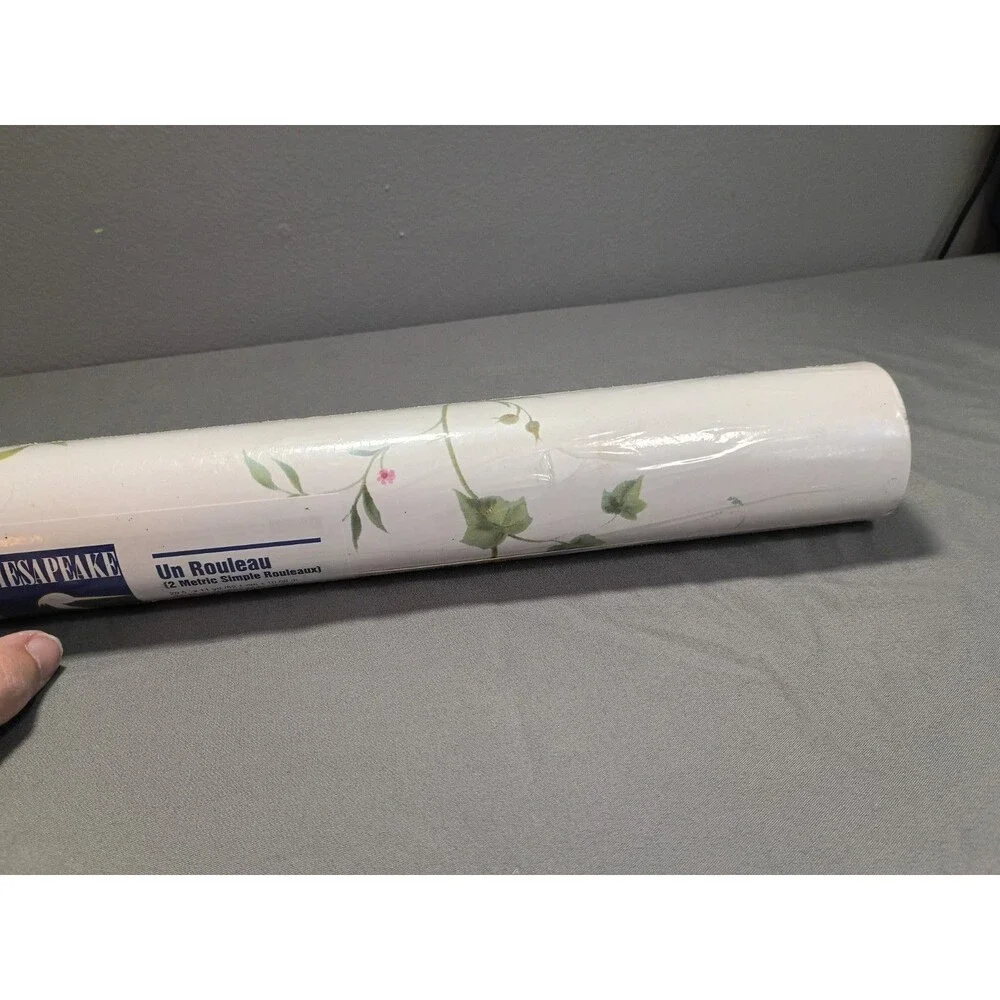 Chesapeake Solid Wallcovering Wallpaper Floral Design Pattern #WQ6403-2